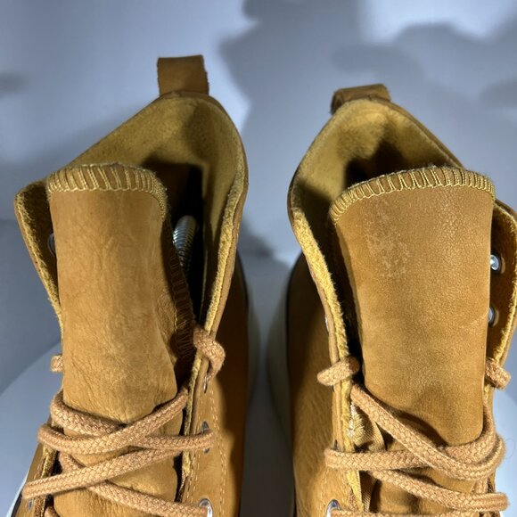 Converse Run Star Mens Size 11.5 Hike Platform Shoes Brown Leather Sneakers High - Picture 3 of 12
